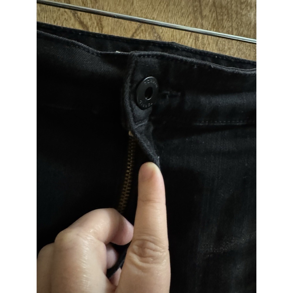 Torrid Black Pencil Mini Skirt Distressed Floral Embroidered Stretch Sz 24 Rock - Picture 7 of 7